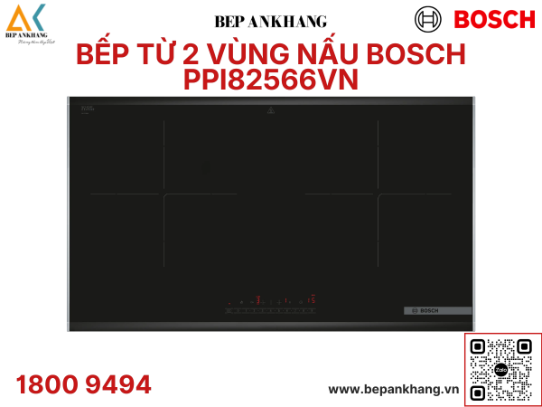 Bếp từ 2 vùng nấu Bosch PPI82566VN - Series 8 - Thương hiệu Đức